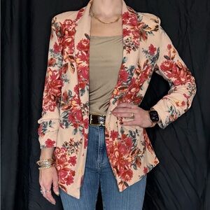 Women’s Floral Blazer - Size Medium